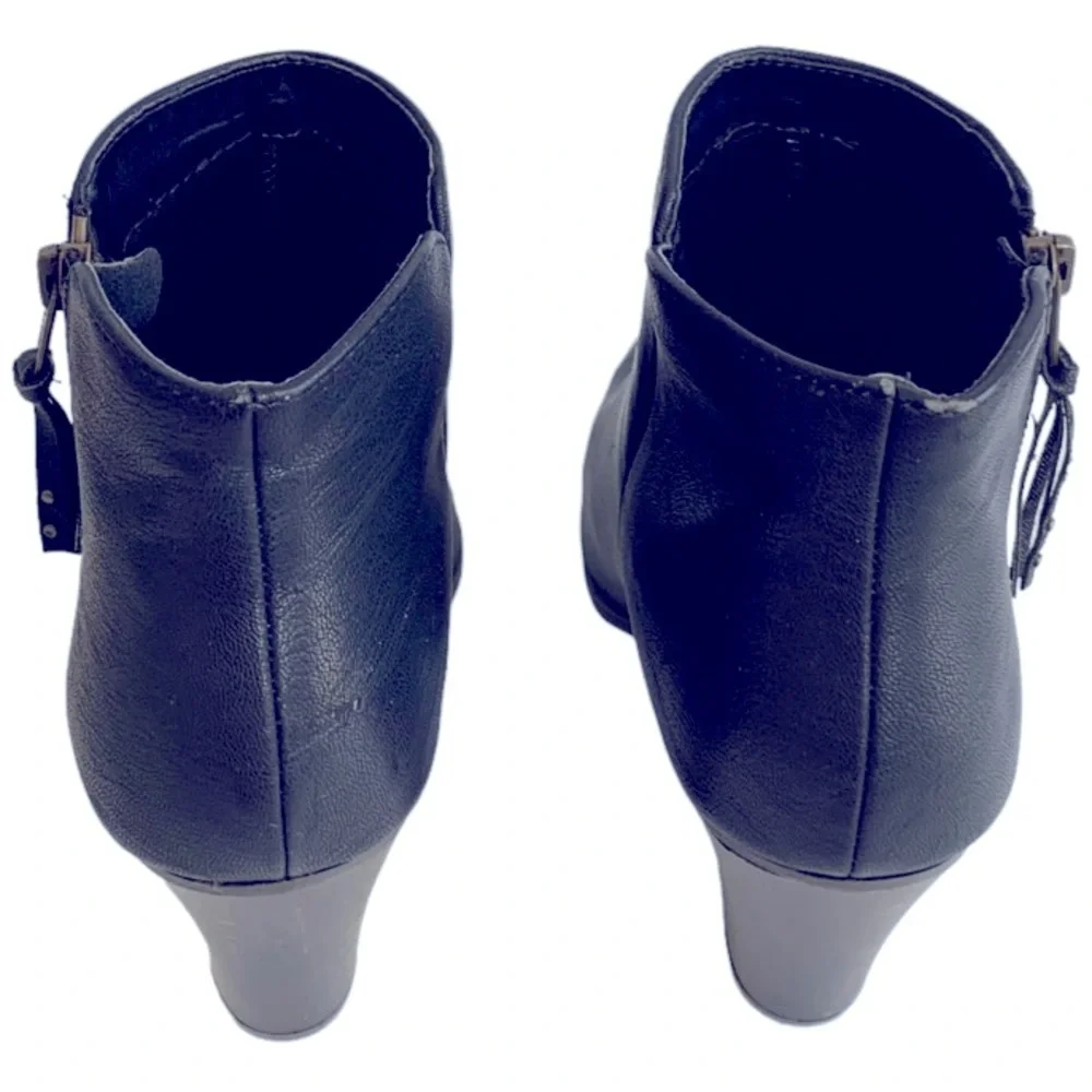 Charlotte Russe Black Boots Sz 9 - Picture 6 of 8